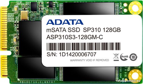  Твердотельный накопитель SSD mSATA A-Data ASP310S3-128GM-C Premier Pro SP310 128GB MLC JMicron JMF-667 SATA 6Gbit/s 200/540Mb 45000 IOPS