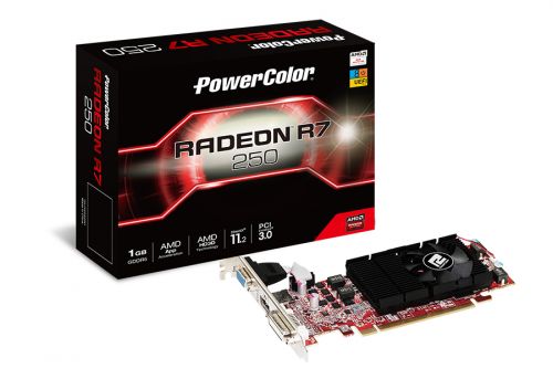  PCI-E PowerColor AXR7 250X 1GBD5-HLE AMD Radeon R7 250X 1GB GDDR5 128bit 28nm DVI(HDCP)/HDMI/VGA RTL