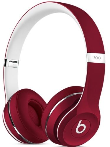 Apple Beats Solo2 On-Ear Headphones (Luxe Edition) Red