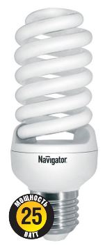  Лампа энергосберегающая Navigator NCLP-SF-25-840-E27