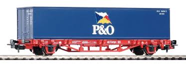  Платформа грузовая PIKO 57706 DB Cargo Ep V с контейнером Lgs579 P&amp;O