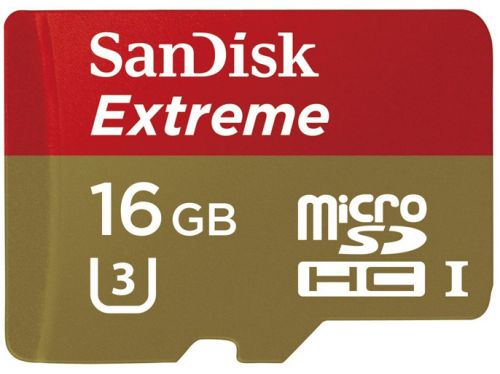 Карта памяти 16GB SanDisk SDSDQXN-016G-G46A micro SDHC Class 10 UHS-I Extreme (SD адаптер)