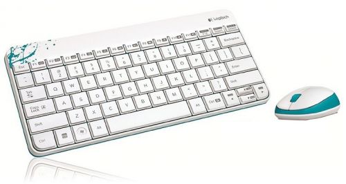  Клавиатура и мышь Wireless Logitech Combo MK240 USB, white, OEM 920-005791