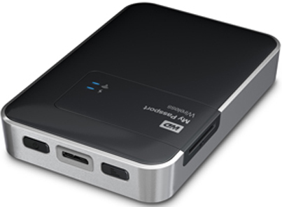  Внешний жесткий диск 2.5&#039;&#039; Western Digital WDBDAF0020BBK-EESN 2TB USB 3.0 WiFi/SD My Passport Wireless Black-siiver