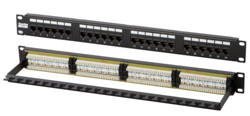  Патчпанель NIKOMAX NMC-RP24UD2-1U-BK