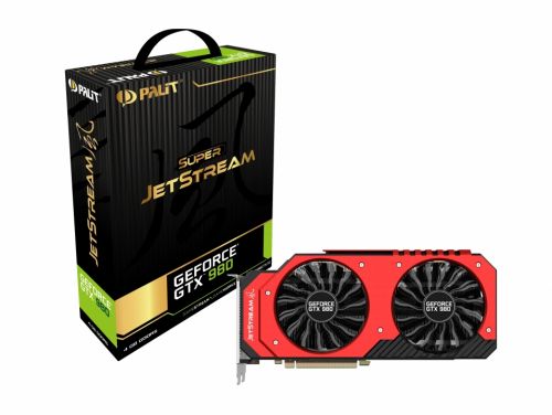  PCI-E Palit PA-GTX980 Super JetStream 4G GDDR5 256bit 28nm 1203/7200MHz DVI/mHDMI/3xmDP RTL (NE5X980H14G2)