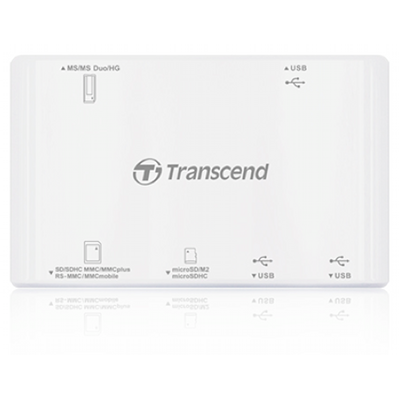  Карт-ридер внешний Transcend TS-RDP7W White