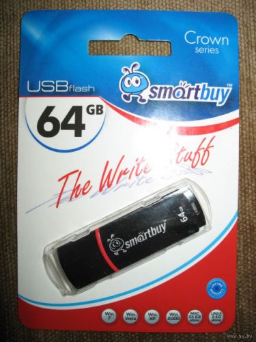  Накопитель USB 2.0 64GB SmartBuy SB64GBCRW-K