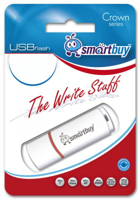  Накопитель USB 2.0 64GB SmartBuy SB64GBCRW-W