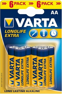  Батарейка Varta Longlife Extra AA