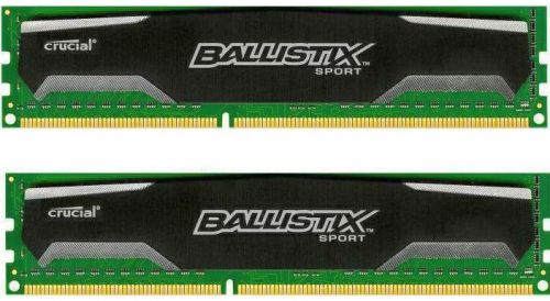  DDR3 8GB (2*4GB) Crucial BLS2C4G3D169DS1J PC3-12800 1600MHz Ballistix Sport CL9 1.5V