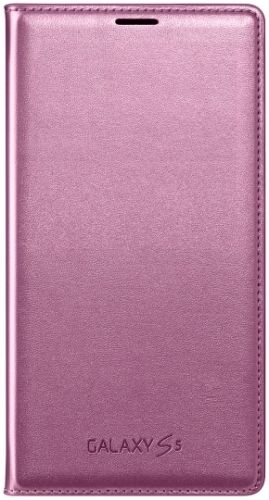  Чехол Samsung EF-WG900BPEGRU Flip Wallet для Samsung G900F Galaxy S5, розовый