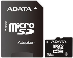  Карта памяти 16GB ADATA AUSDH16GCL10-RA1 MicroSDHC class 10