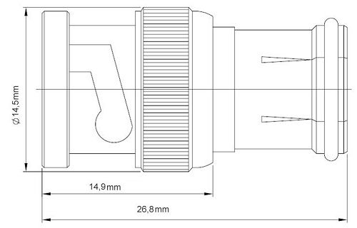  Hyperline AD-BNC-M-PAL-F