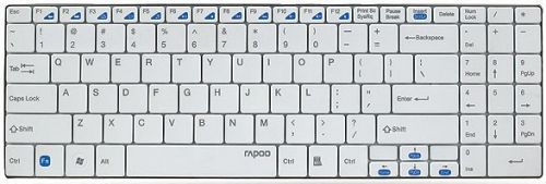  Клавиатура Wireless Rapoo E9070 2 блока клавиш, белая