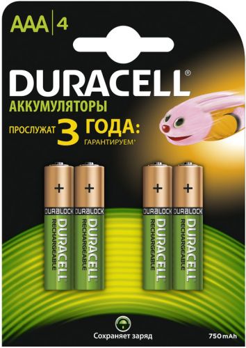  Аккумулятор Duracell HR03 750mAh