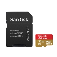 Карта памяти 32GB SanDisk SDSQXSG-032G-GN6MA Extreme Plus microSDHC 32GB + SD Adapter + Rescue Pro Deluxe Class 10В UHS-I U3
