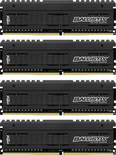  DDR4 16GB (4*4GB) Crucial BLE4C4G4D26AFEA PC4-21300 2666MHz CL16 SR x8 Unbuffered DIMM 288pin Ballistix Elite