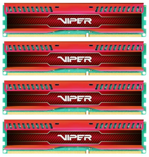  DDR3 32GB (4*8GB) Patriot PVL332G213C1QKR Viper V3 LP PC3-17000 2133MHz CL11 1.5V Радиатор RED