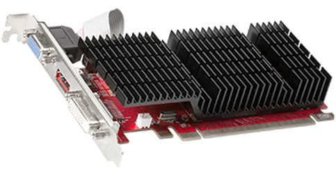  PCI-E PowerColor AX5450 1GBK3-SHEV4 AMD Radeon HD 5450 1GB GDDR3 64bit 650/800MHz DVI(HDCP)/HDMI/VGA Охлаждение пассивное OEM