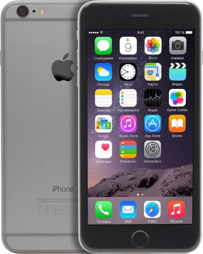  Смартфон Apple iPhone 6 Plus 64Gb Space Gray MGAH2RU/A