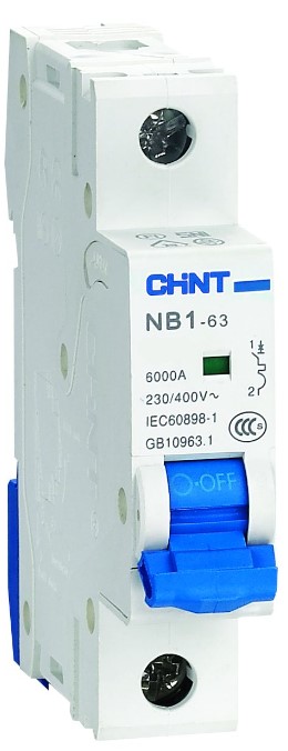 

Автоматический выключатель модульный CHINT 179614 1P, тип характеристики C, 10A, 6kA, NB1-63 (R), 179614