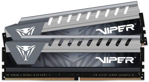 Модуль памяти DDR4 16GB (2*8GB) Patriot PVE416G266C6KGY Viper Elite PC4-21300 2666Mhz CL16 1.2V Радиатор RTL