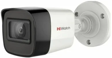 Видеокамера HiWatch DS-T800(B) (3.6 mm) 8Мп уличная цилиндрическая HD-TVI с EXIR-подсветкой до 30м 1/2" CMOS матрица, объектив 3.6мм, угол обзора 79°