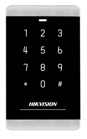 Считыватель HIKVISION DS-K1103MK Частота считывания 13.56МГц; дальность считывания: 30-50 мм; поддержка протоколов RS485 и Wiegand (W26/W34); DC12В; 6 считыватель hikvision ds k1103mk