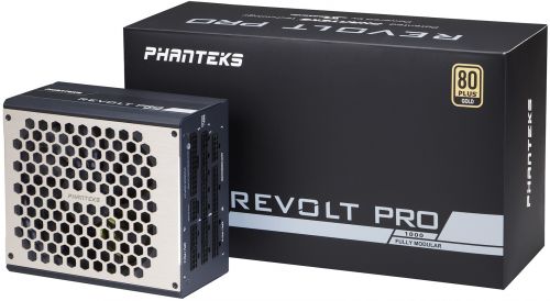 Блок питания ATX PHANTEKS REVOLT PRO PH-P1000GC 1000W, Active PFC, 135mm fan, 80 PLUS Gold, fully modular Retail