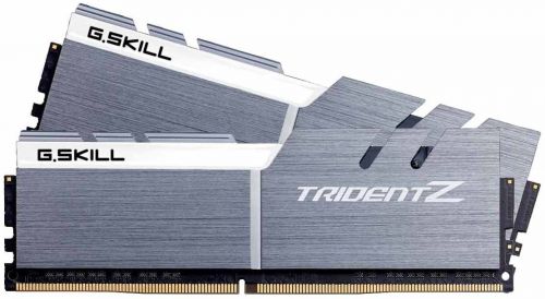 Модуль памяти DDR4 32GB (2*16GB) G.Skill F4-3200C16D-32GTZSW Trident Z PC4-25600 3200MHz CL16 XMP 1.35V Silver-White