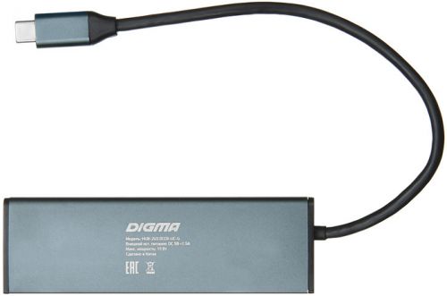Концентратор USB 3.1 Digma HUB-2U3.0СCR-UC-G