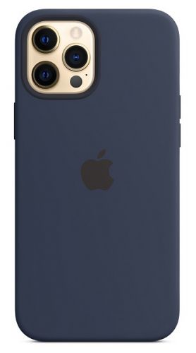Чехол Apple Silicone Case with MagSafe MHLD3ZE/A для iPhone 12 Pro Max deep navy
