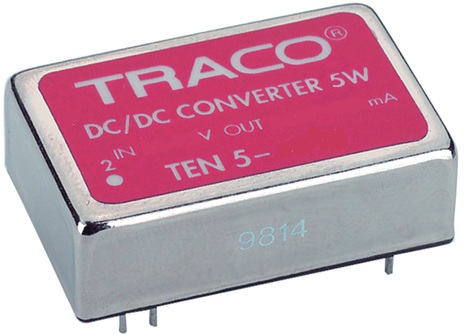 

Преобразователь DC-DC модульный TRACO POWER TEN 5-2422 Монтаж: на плату, DIP24; P вых: 6 Вт; #: 2; U вх: 18...36 В; Выход: 12 В, -12 В; Защита КЗ, TEN 5-2422