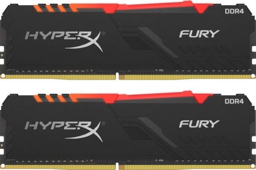 Модуль памяти DDR4 32GB (2*16GB) HyperX HX426C16FB4AK2/32 Fury RGB 2666MHz CL16 1.2V