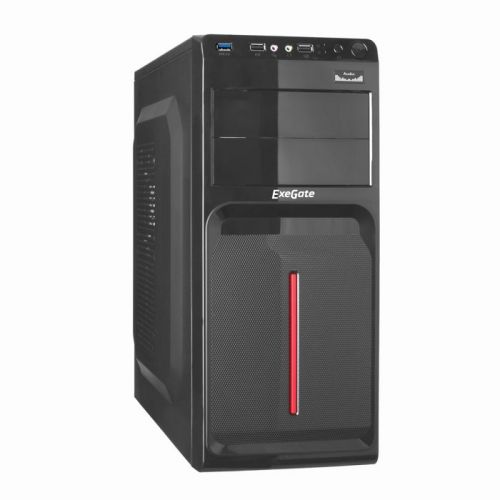 

Корпус ATX Exegate AB-221U EX263998RUS miditower, AB450W, 80mm, 2*USB+1*USB3.0, Audio, black, AB-221U