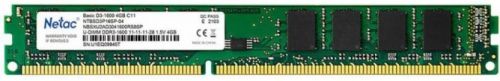 Модуль памяти DDR3 4GB Netac NTBSD3P16SP-04 PC12800 1600Mhz CL11