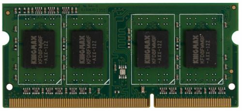 Модуль памяти SODIMM DDR3 4GB Kingmax KM-SD3-1600-4GS PC3-12800 1600MHz CL11 135V RTL 1607₽