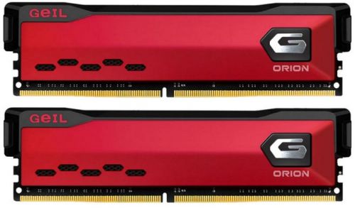 Модуль памяти DDR4 16GB (2*8GB) Geil GOR416GB3600C18BDC Orion PC4-28800 3600MHz CL18 racing red heat spreader 1.35V