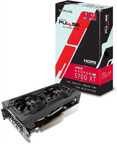 

Видеокарта PCI-E Sapphire Radeon RX 5700 XT 11293-09-20G 8GB GDDR6 256bit 7nm 1670/14000MHz HDMI/3*DP RTL, Radeon RX 5700 XT