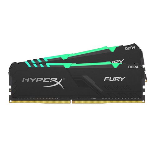 Модуль памяти DDR4 16GB (2*8GB) HyperX HX426C16FB3AK2/16 Fury RGB PC4-21300 2666MHz CL16 288-Pin XMP радиатор 1.2V