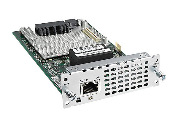 

Модуль Cisco NIM-1MFT-T1/E1= 1-port multiflex trunk voice/clear-channel data T1/E1 module, NIM-1MFT-T1/E1=