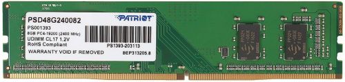 Модуль памяти DDR4 8GB Patriot Memory PSD48G240082 Signature Line PC4-19200 2400MHz CL17 1.2V 512X16 RTL