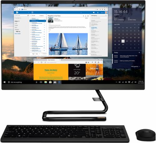 

Моноблок 23.8'' Lenovo IdeaCentre A340-24ICK F0ER006NRK i3-9100T/8GB/1TB SSD/noODD integrated/FullHD/USB kbd/USB mouse/WiFi/BT/Cam/Win10Home/black, IdeaCentre A340-24ICK