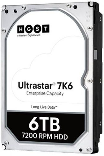 Жесткий диск 6TB SATA 6Gb/s Western Digital 0B36039 HUS726T6TALE6L4 3.5" Ultrastar 7K6 7200rpm 256MB 512E SE Bulk