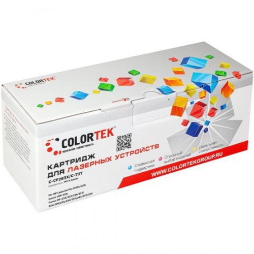 Картридж Colortek CT-CF283X/С737 лазерный для принтеров HP и Canon