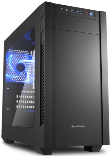 

Корпус mATX Sharkoon S1000 WINDOW черный, без БП, акриловая панель, 2*USB 3.0, audio, S1000 WINDOW