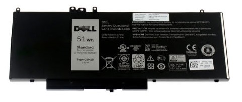 

Аккумулятор для ноутбука Dell 451-BBLN 4-cell 51W / HR Primary Lithinm-Ion Battery Compatible with Latitude E5250 / E5450 / E5550, 451-BBLN