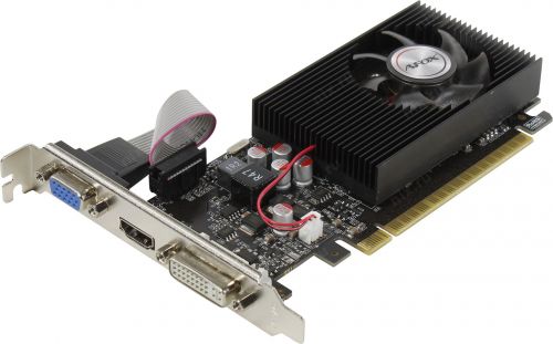 Видеокарта PCI-E Afox GeForce GT 730 (AF730-2048D3L7) 2GB DDR3 64bit 28nm 700/1333MHz DVI/HDMI RTL