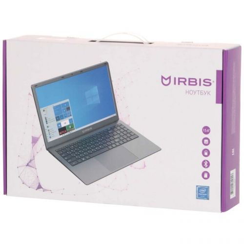 Ноутбук Irbis NB268 J3710/4GB/128GB SSD/HD graphics/15.6" LCD/WiFi/BT/cam/Win10Home/black - фото 9